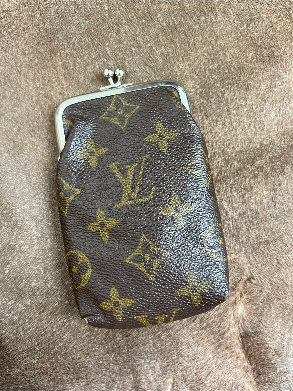 Louis Vuitton Vtg Cigar Kiss Lock Monogram Cigarette Wallet Holder